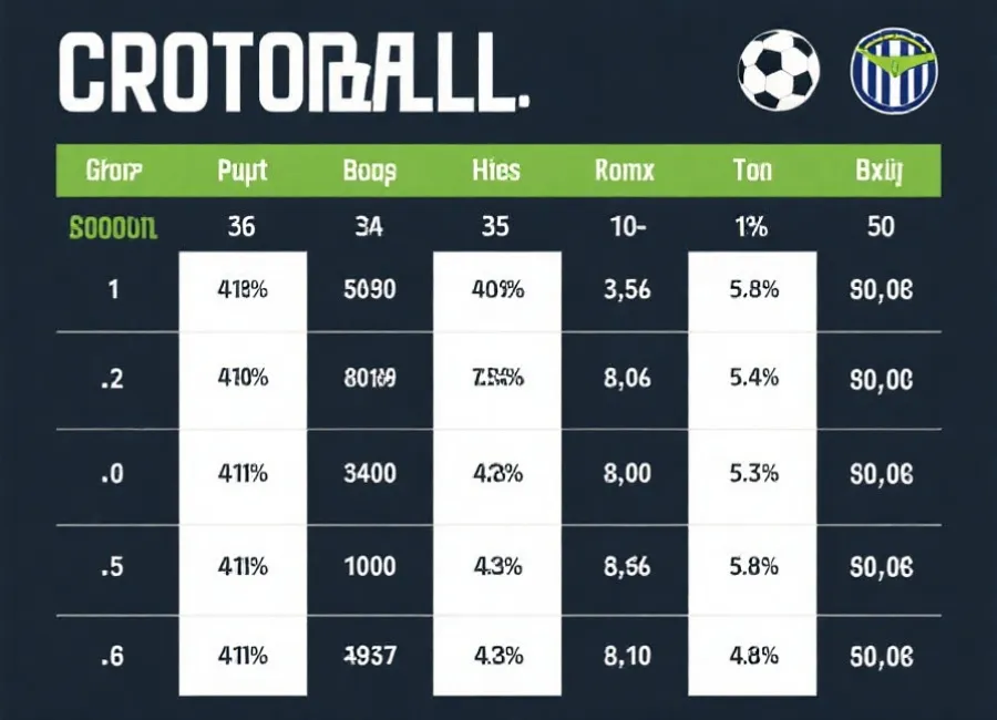 小组积分榜数据示意